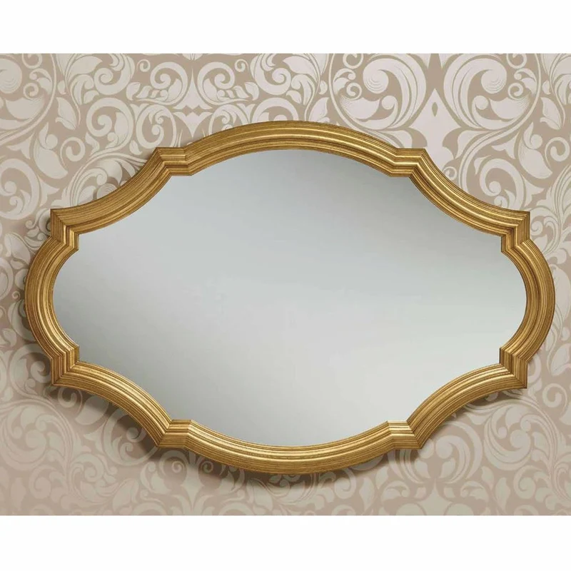 Casa Padrino Luxus Barock Spiegel Gold 128 cm - Barock Möbel - Made in Italy