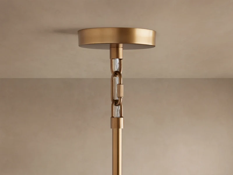 Ronde Kroonluchter Metaal met Kappen 42-68cm Messing Brons Klassiek Modern Hanglamp voor Eetkamer Woonkamer | Sansoti