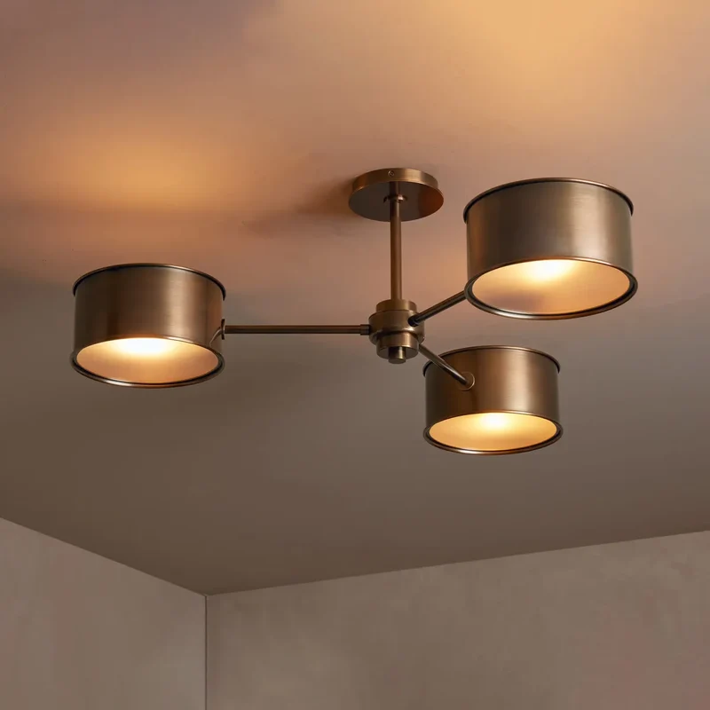 Plafondlamp Metaal 91cm Verfijnd Industrieel Design Woonkamer Slaapkamer Eetkamer Moderne Sfeerverlichting | Sansoti