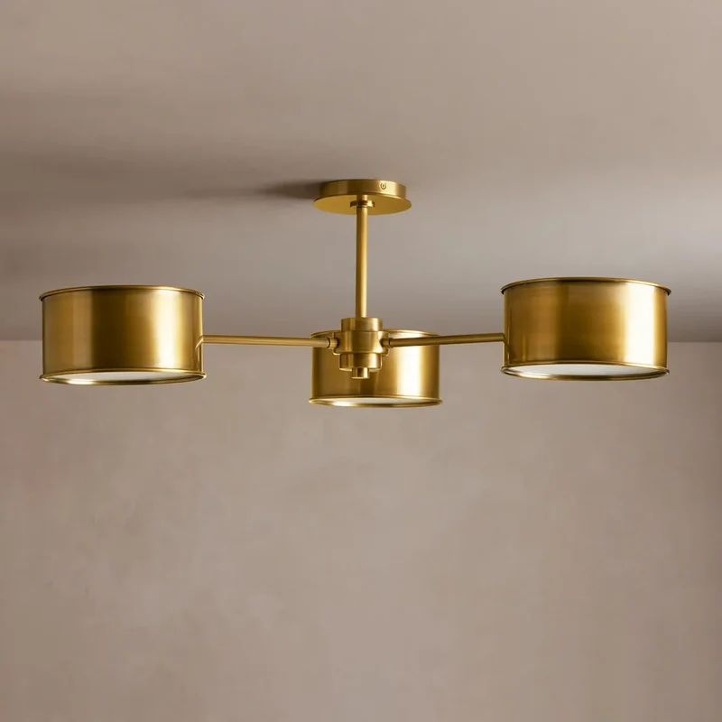 Plafondlamp Metaal 91cm Verfijnd Industrieel Design Woonkamer Slaapkamer Eetkamer Moderne Sfeerverlichting | Sansoti