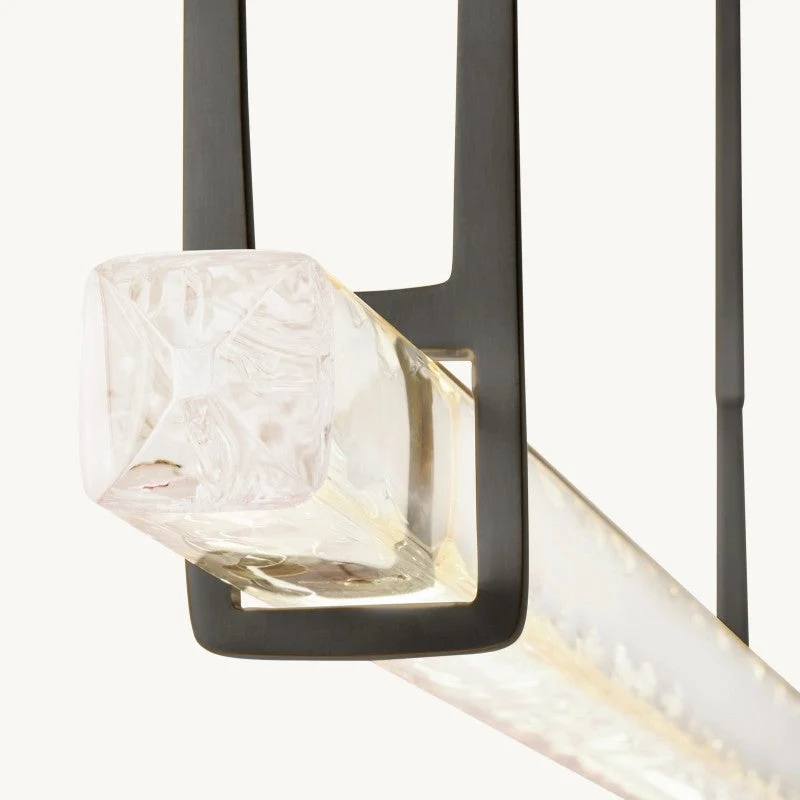 Kristallen Kroonluchter LED 152cm Messing Brons Nikkel Eetkamer Woonkamer Hal Entree Design Verlichting | Sansoti