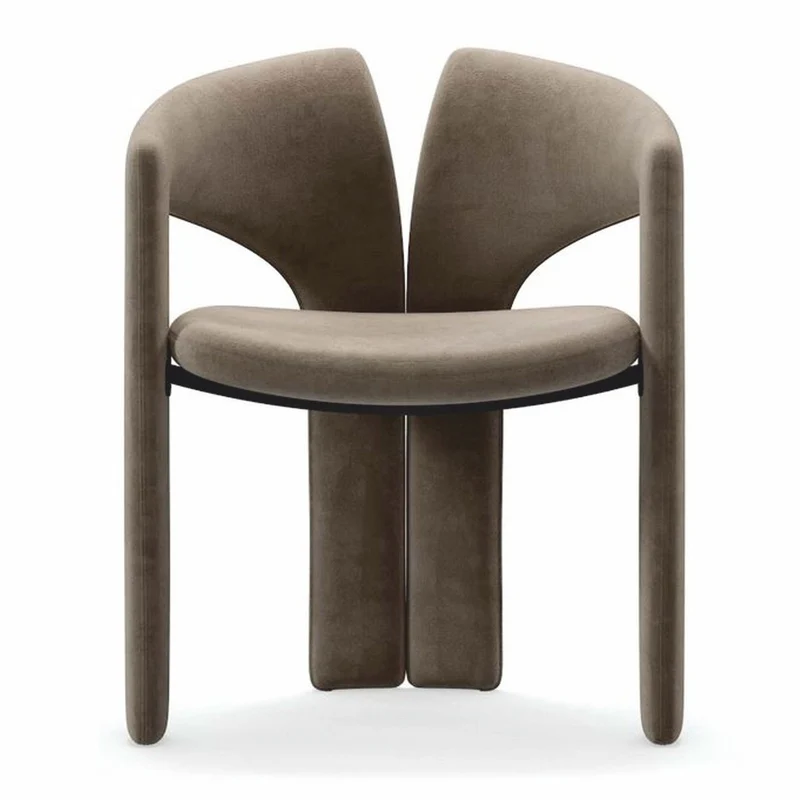 Casa Padrino Luxus Esszimmer Stuhl mit Armlehnen Braun H. 76 cm - Esszimmer Möbel