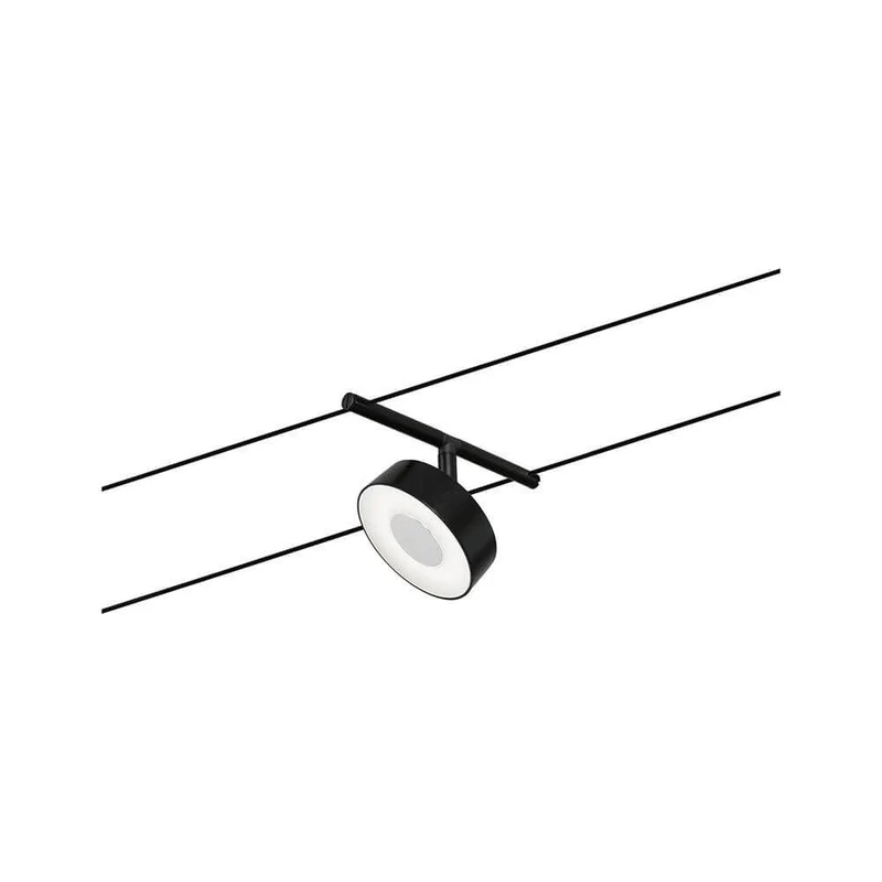CorDuo LED Seilsystem Circle Basis-Set Schwarz-Matt, Chrom