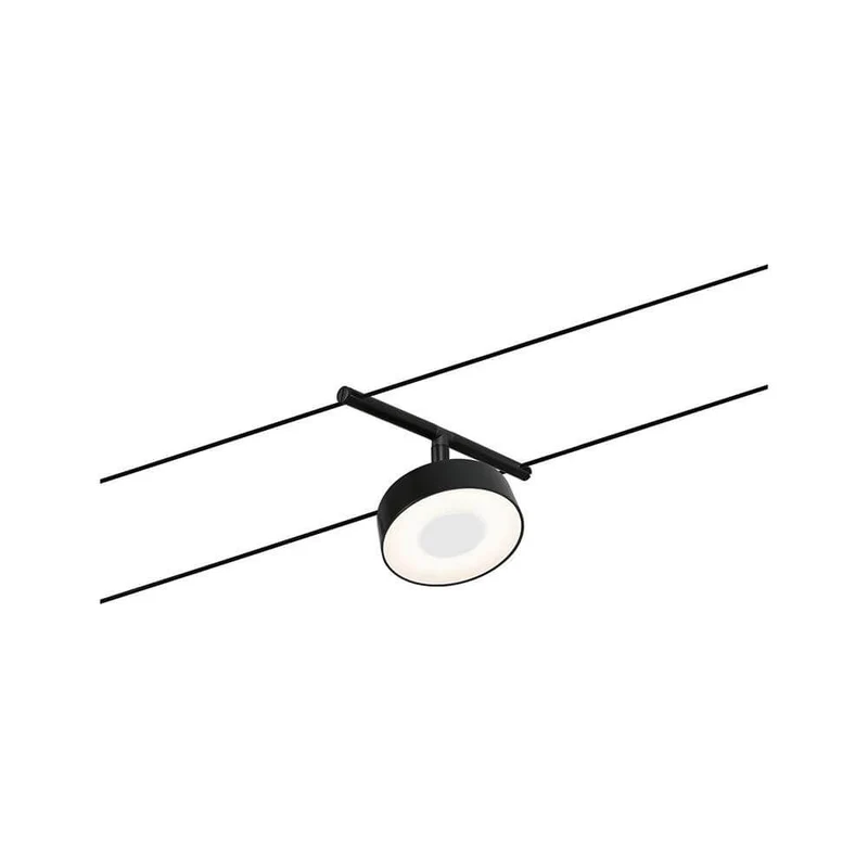 CorDuo LED Seilsystem Circle Basis-Set Schwarz-Matt, Chrom