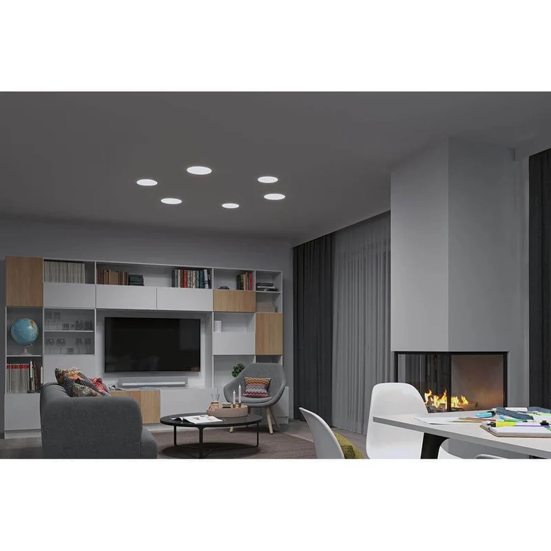 VariFit LED Einbaupanel Veluna mit CCT-Switch Ø 18,5cm