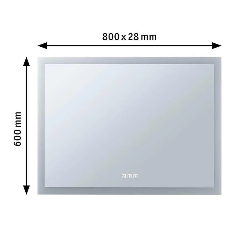 HomeSpa LED Leuchtspiegel Mirra Heiz-Funktion & CCT-Dimmbar