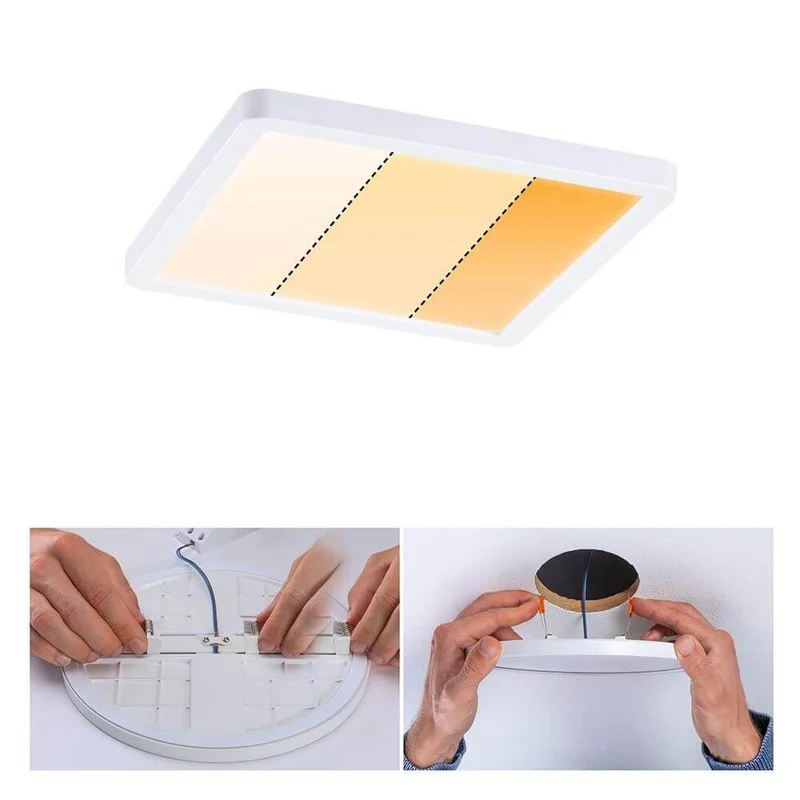 VariFit LED Einbaupanel Areo Dim-to-Warm CCT Weiß-Matt