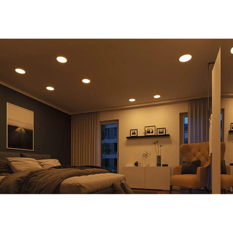 VariFit LED Einbaupanel Areo Ø 23cm CCT-Dimmbar Chrom-Matt