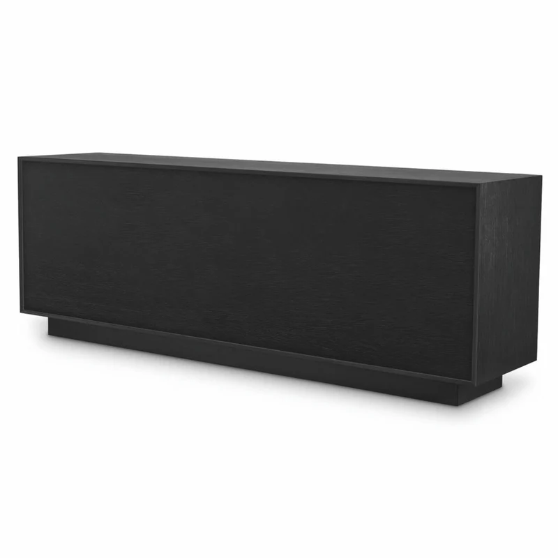 Casa Padrino Luxus Sideboard Schwarzgrau / Bronze 220 cm - Luxus Möbel