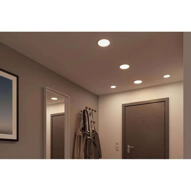 VariFit LED Einbaupanel Areo mit 3-Stufen-Dimmer Chrom IP44
