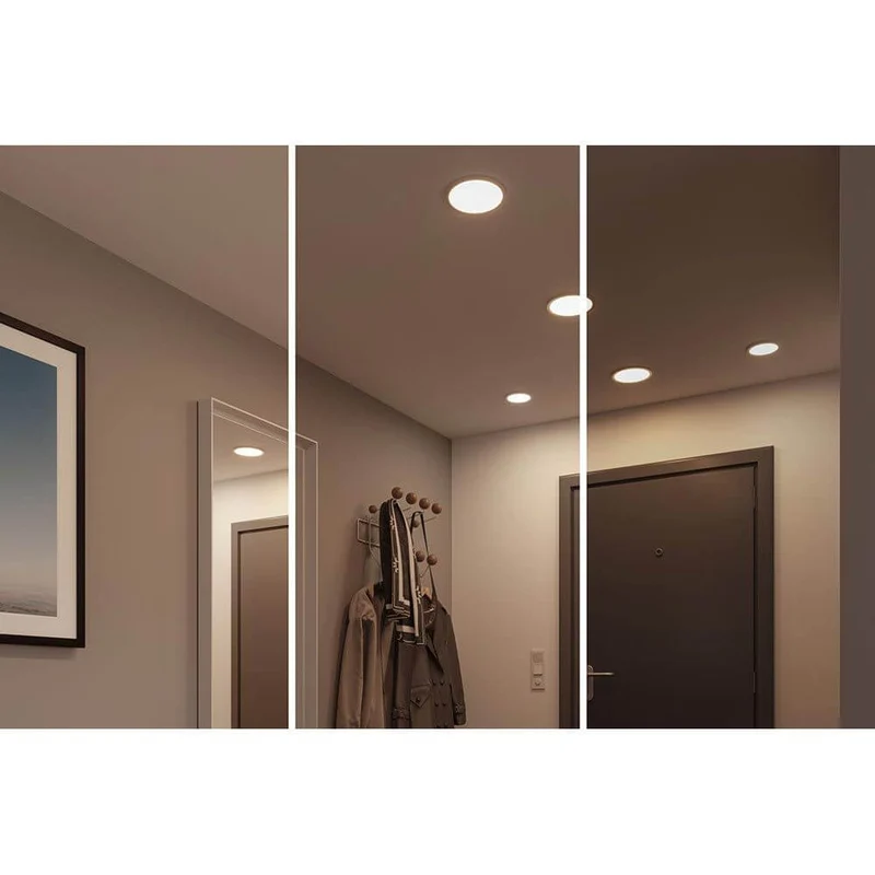 VariFit LED Einbaupanel Areo mit 3-Stufen-Dimmer Chrom IP44