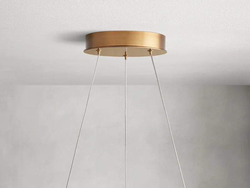 Handgeblazen Glazen Kroonluchter met LED-verlichting Cirkelvormig Design 107cm Diameter Woonkamer Eetkamer | Sansoti