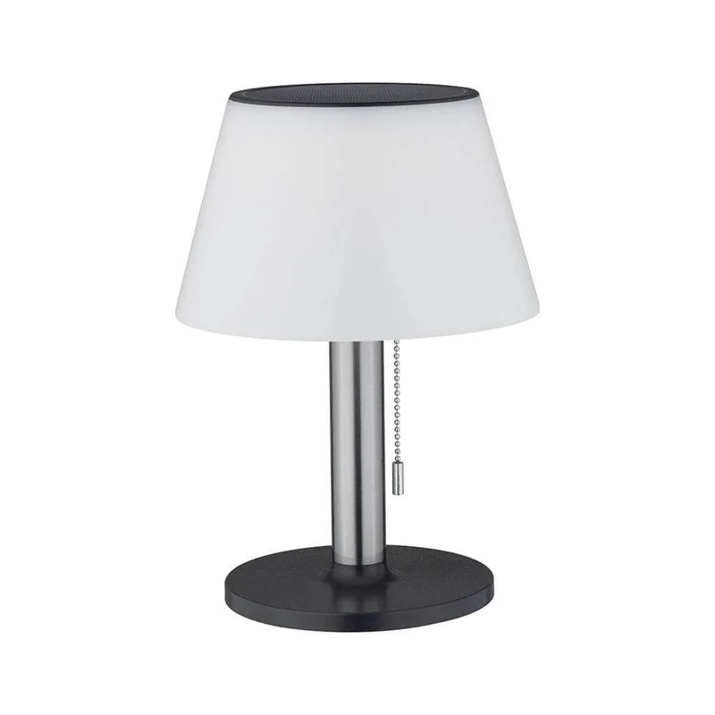 Solar LED Tischleuchte Lillesol Edelstahl mit Stufen-Dimmer