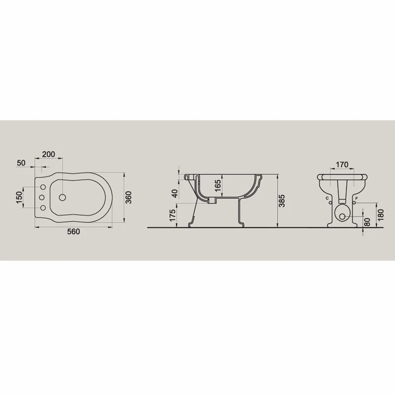 Casa Padrino Luxus Jugendstil Bidet Weiß / Gold - Badezimmer Accessoires - Made in Italy
