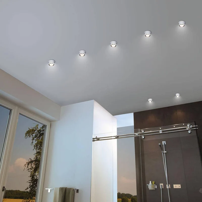 LED Einbauleuchte Stufen-Dimmer Gil LED Basis-Set Schwarz, Weiß