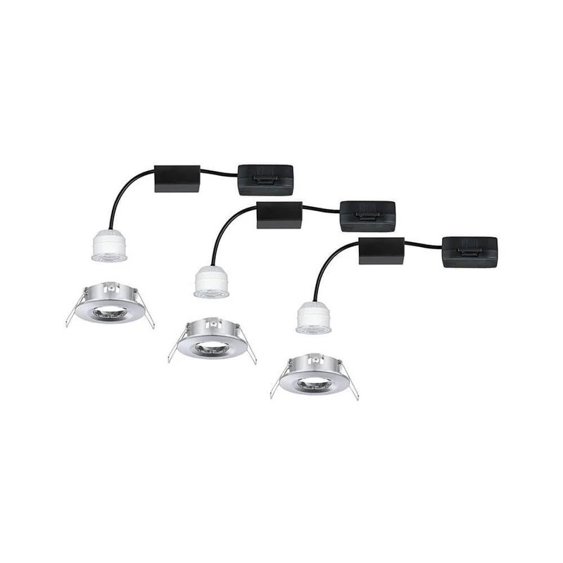 LED Einbauleuchte Nova Starr Mini Basis-Set Ø 6,5cm Chrom