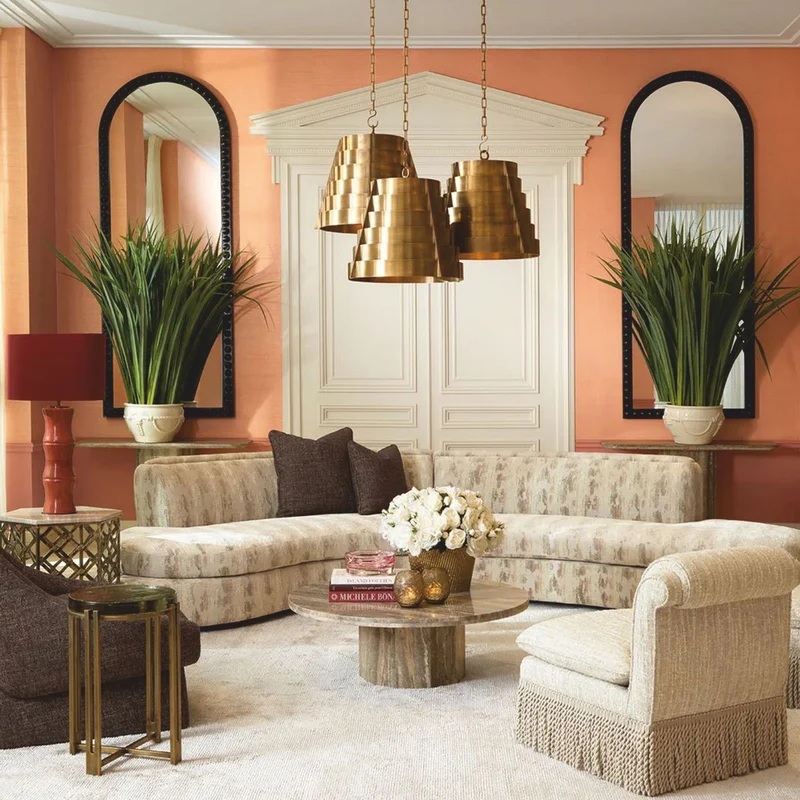Casa Padrino Luxus Sofa Sandfarben / Schwarz 376 cm - Luxus Hotel Möbel