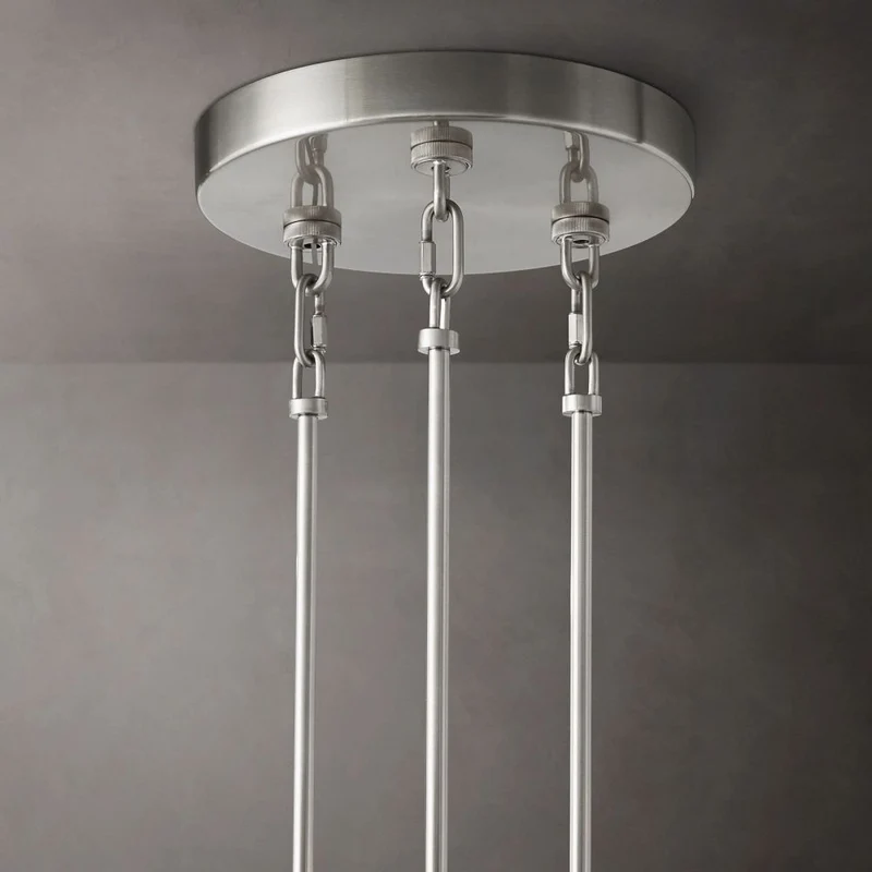 Ronde Kroonluchter Glas & Messing 41-65cm Eetkamer Woonkamer Foyer Entree Slaapkamer Hotelverlichting | Sansoti