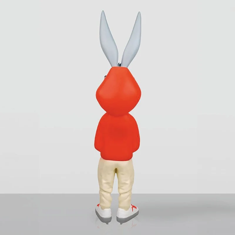 Casa Padrino XXL Deko Skulptur Hase Bunt H. 168 cm - Große Garten Deko Figur