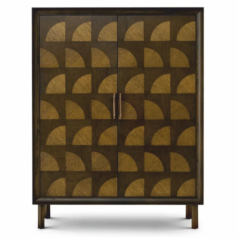 Casa Padrino Luxus Schrank mit 2 Türen Braun H. 170 cm - Luxus Möbel