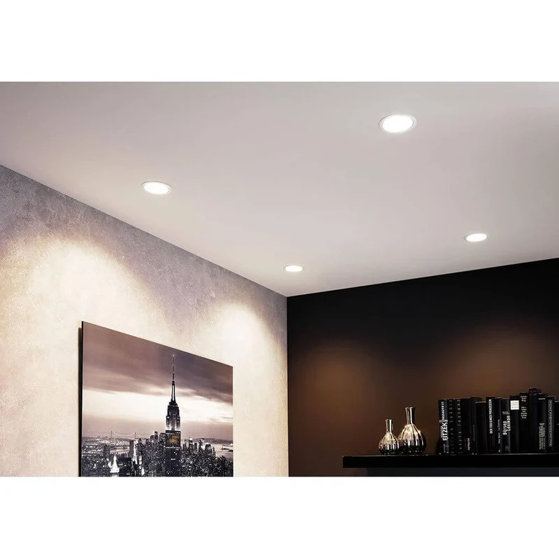 LED Einbauleuchte Cole LED Rund 8,8cm Weiß, Silber