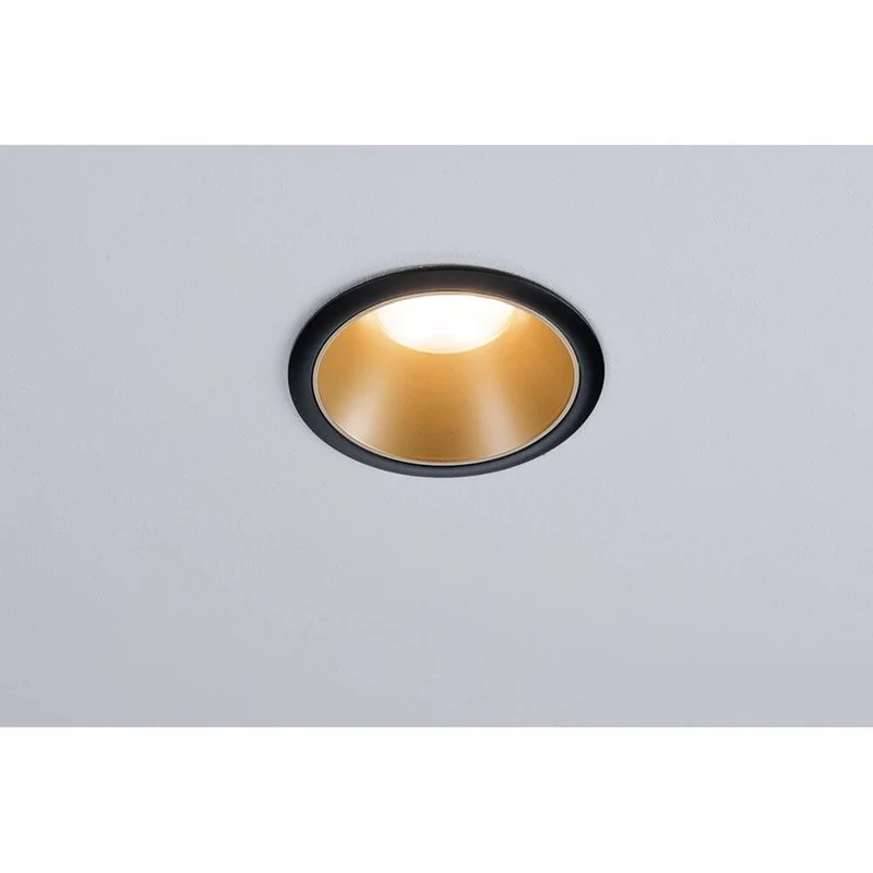 LED Einbauleuchte Cole LED Basis-Set Schwarz, Gold IP44