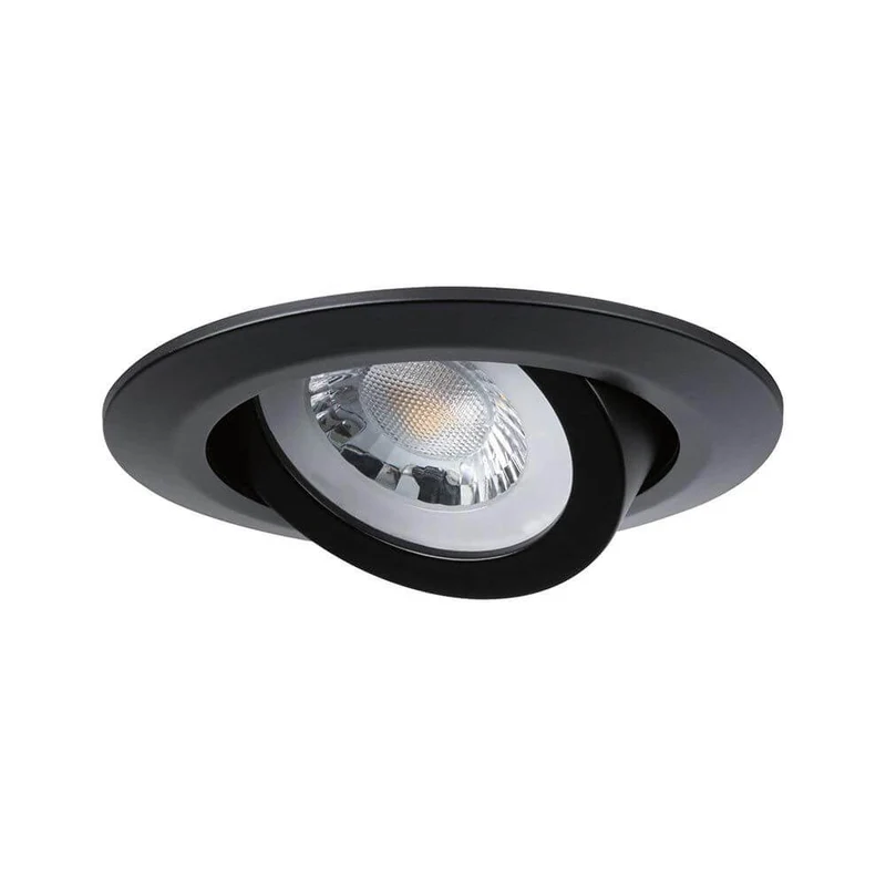 LED Einbauleuchte 3er-Set schwenkbar Schwarz-Matt