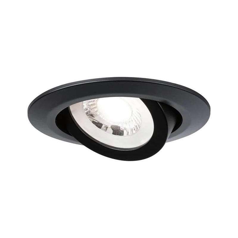 LED Einbauleuchte 3er-Set schwenkbar Schwarz-Matt