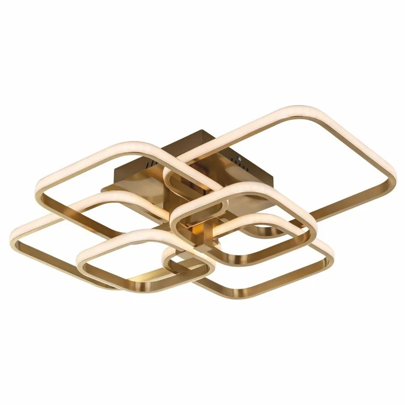 Casa Padrino Luxus LED Deckenleuchte Gold 69 cm - Luxus LED Leuchten