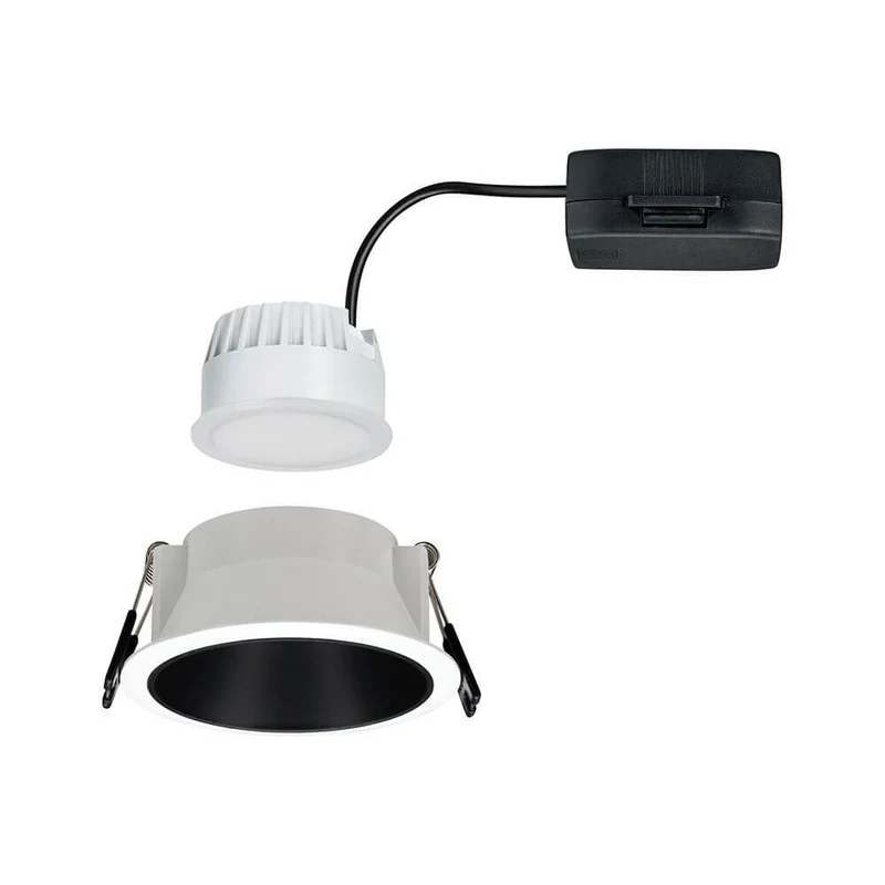 LED Einbauleuchte Cole LED Rund 8,8cm Weiß, Schwarz