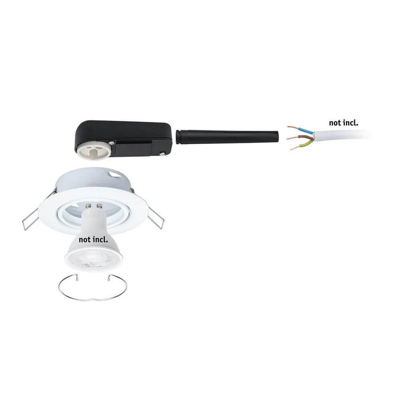Einbauleuchte Base 10er Basis-Set Ø 9cm Weiß