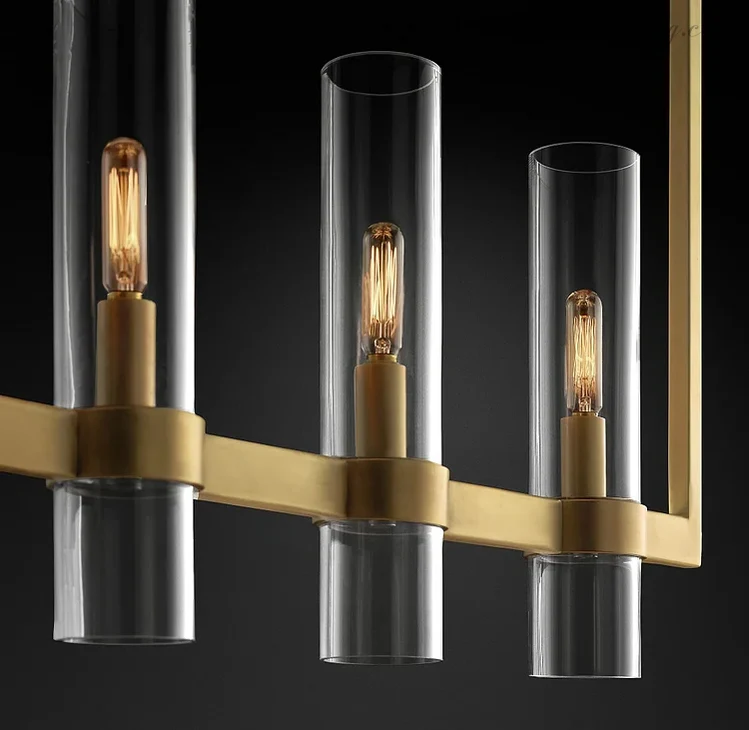 Glazen Hanglamp Modern 7-Lichts 149cm Staal Aluminium Eettafel Woonkamer Dimbaar Verstelbaar Industrieel Design | Sansoti