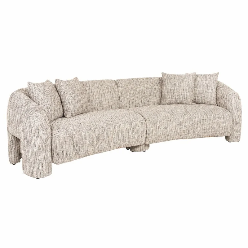 Casa Padrino Luxus Sofa Naturfarben 285 cm - Wohnzimmer & Hotel Möbel