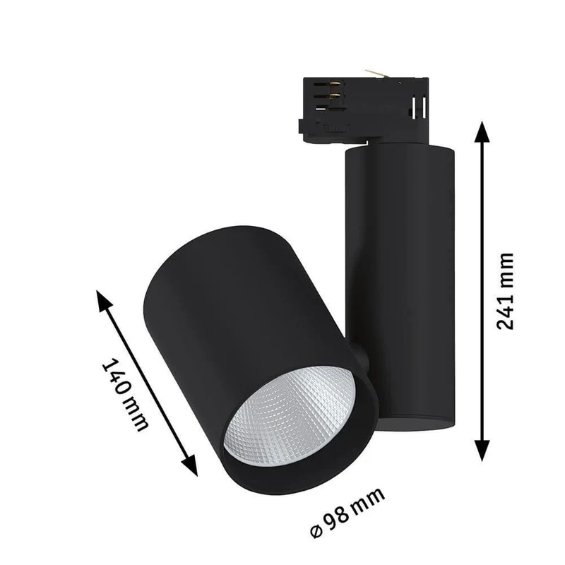 ProRail3 LED Schienenspot Zeuz 15° Schwarz