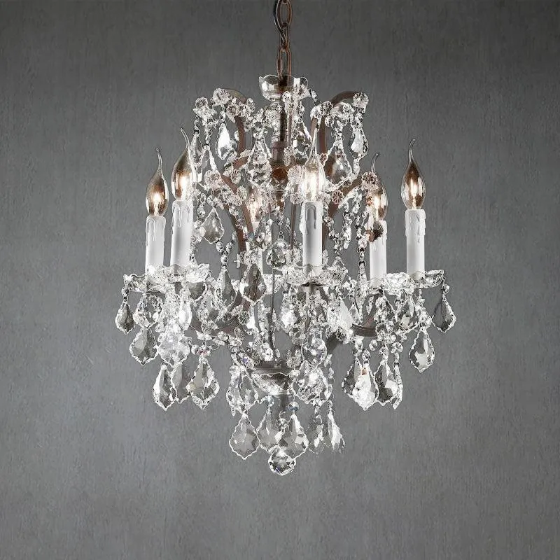 Kroonluchter Kristal Rond 46cm Zwart Messing Eetkamer Woonkamer Entree Hal Slaapkamer Sfeerverlichting | Sansoti