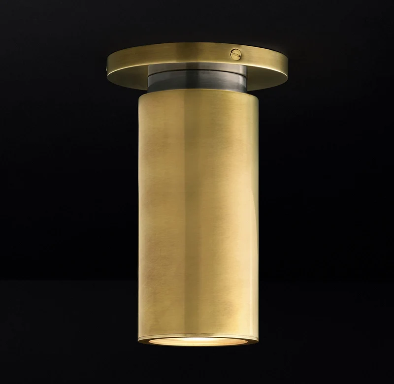 Plafondlamp Messing Gepolijst Nikkel Brons GU10 Dimbaar Badkamer Keuken Hal Compact Plafondverlichting | Sansoti