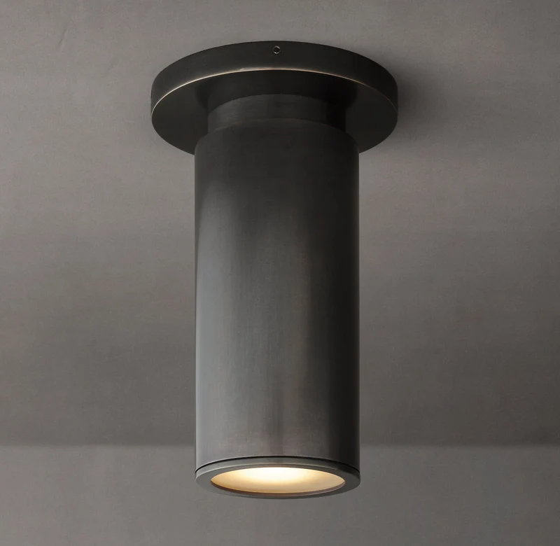 Plafondlamp Messing Gepolijst Nikkel Brons GU10 Dimbaar Badkamer Keuken Hal Compact Plafondverlichting | Sansoti