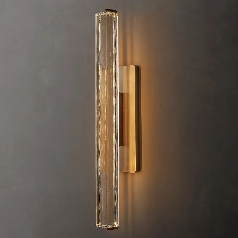 Kristallen Wandlamp Messing Verticaal LED Design Woonkamer Slaapkamer Gang Entree Interieurverlichting | Sansoti