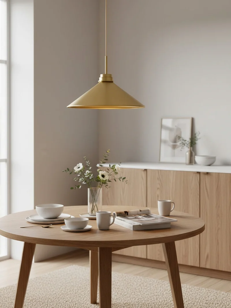 Kegelvormige Hanglamp in Landelijke Stijl - Dimbaar - Voor Keuken en Hal - Scandinavisch Geïnspireerd - Modern Farmhouse Verlichting | Sansoti