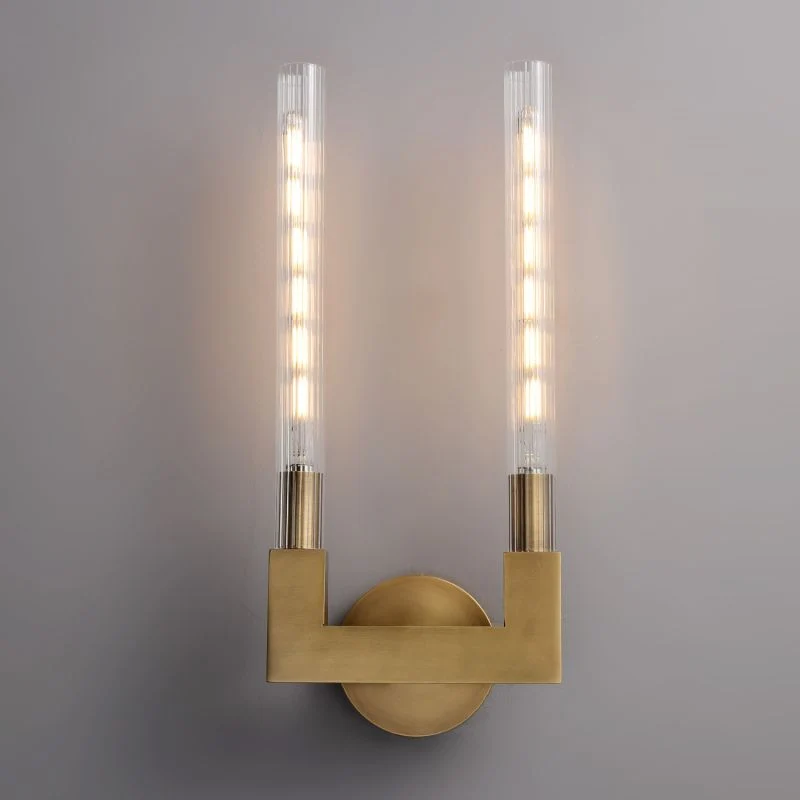Glazen Wandlamp Kandelaar Messing Zwart Nikkel Woonkamer Slaapkamer Eetkamer Dimbaar Verlichting Design | Sansoti