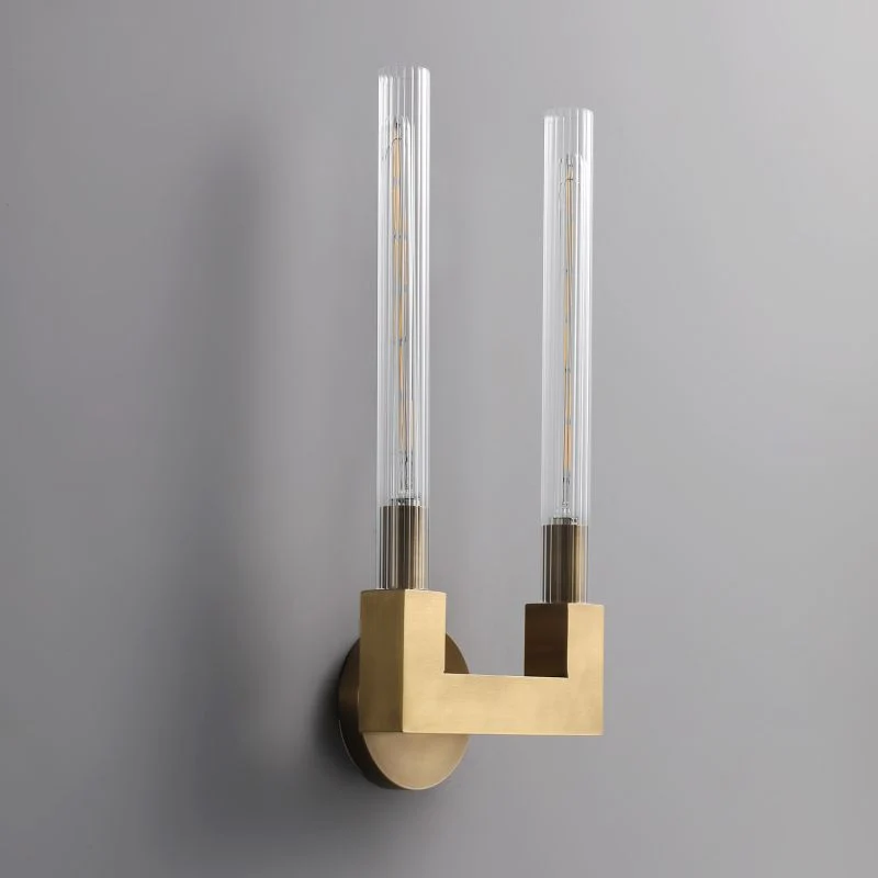 Glazen Wandlamp Kandelaar Messing Zwart Nikkel Woonkamer Slaapkamer Eetkamer Dimbaar Verlichting Design | Sansoti