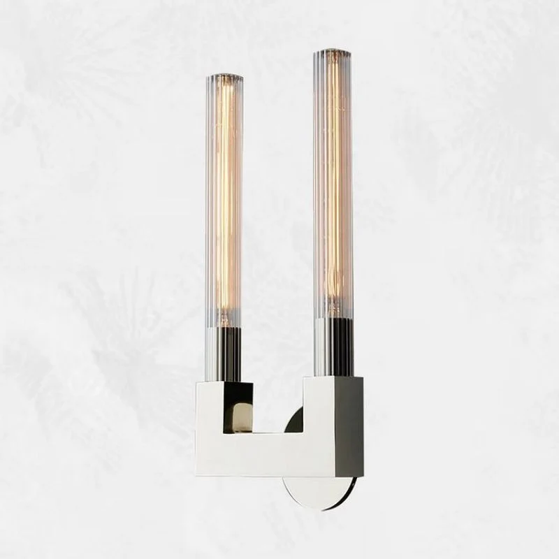 Glazen Wandlamp Kandelaar Messing Zwart Nikkel Woonkamer Slaapkamer Eetkamer Dimbaar Verlichting Design | Sansoti