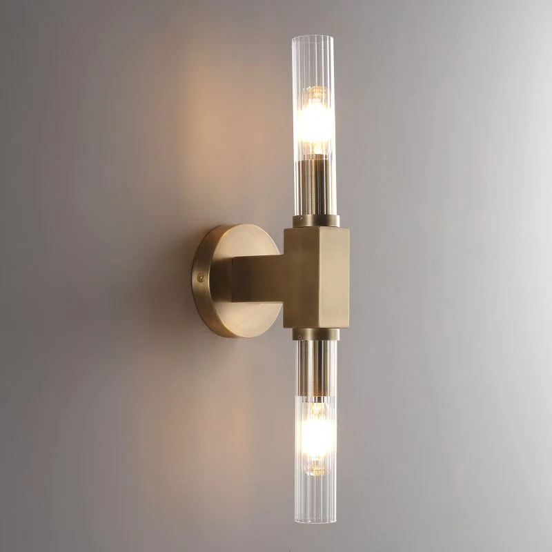 Glazen Wandlamp Kandelaar Messing Zwart Nikkel Woonkamer Slaapkamer Eetkamer Dimbaar Verlichting Design | Sansoti