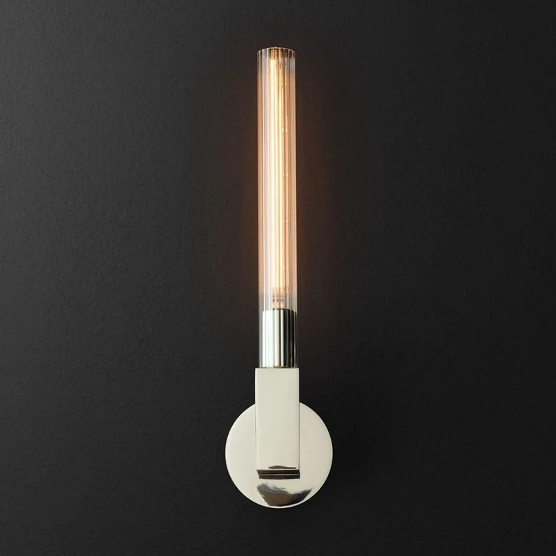 Glazen Wandlamp Kandelaar Messing Zwart Nikkel Woonkamer Slaapkamer Eetkamer Dimbaar Verlichting Design | Sansoti