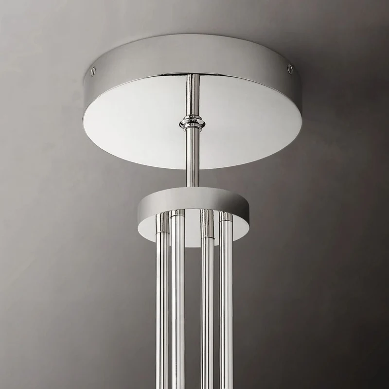 Ronde Kroonluchter met Geribbeld Glas en Messing voor Eetkamer Woonkamer Slaapkamer Entree Hal Modern | Sansoti