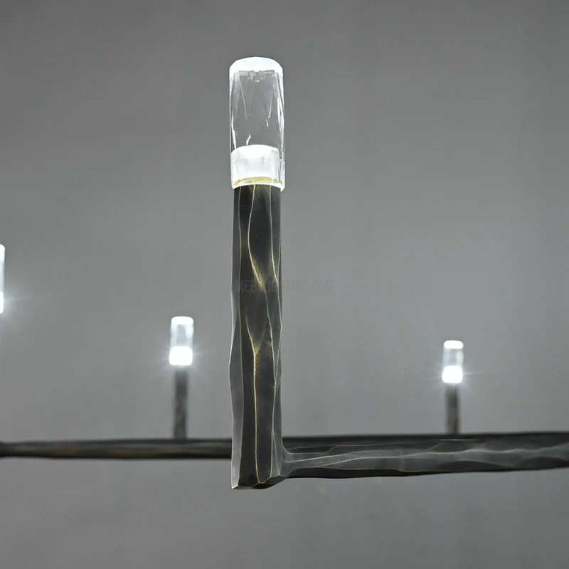Ronde Smeedijzeren Kroonluchter 36-72 inch Messing Brons Tin Eetkamer Woonkamer Sfeerlicht Hanglamp Nostalgisch | Sansoti
