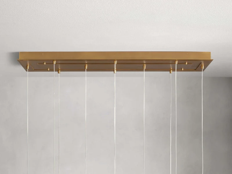 Moderne Lineaire Kroonluchter met Glazen Bollen LED-verlichting voor Eetkamer Woonkamer Eettafel Hangverlichting | Sansoti