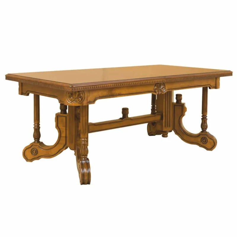 Casa Padrino Luxus Barock Esstisch Braun 200-276 cm - Barockstil Möbel