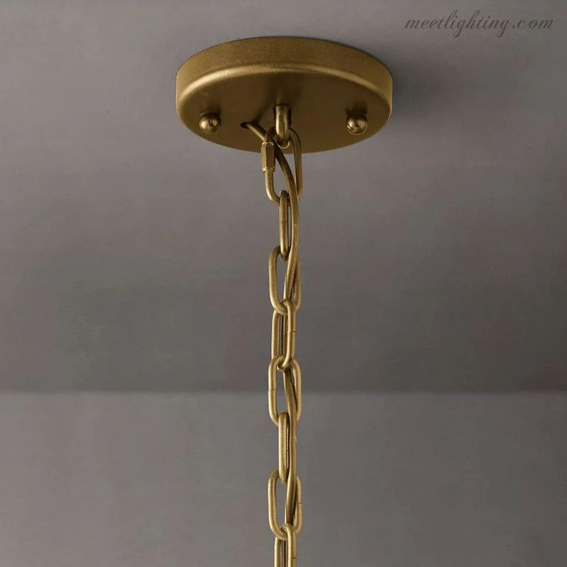 Kristallen Kroonluchter Rond 48cm 4-Lichts Glazen Prisma Hangverlichting voor Eetkamer Woonkamer Entree | Sansoti