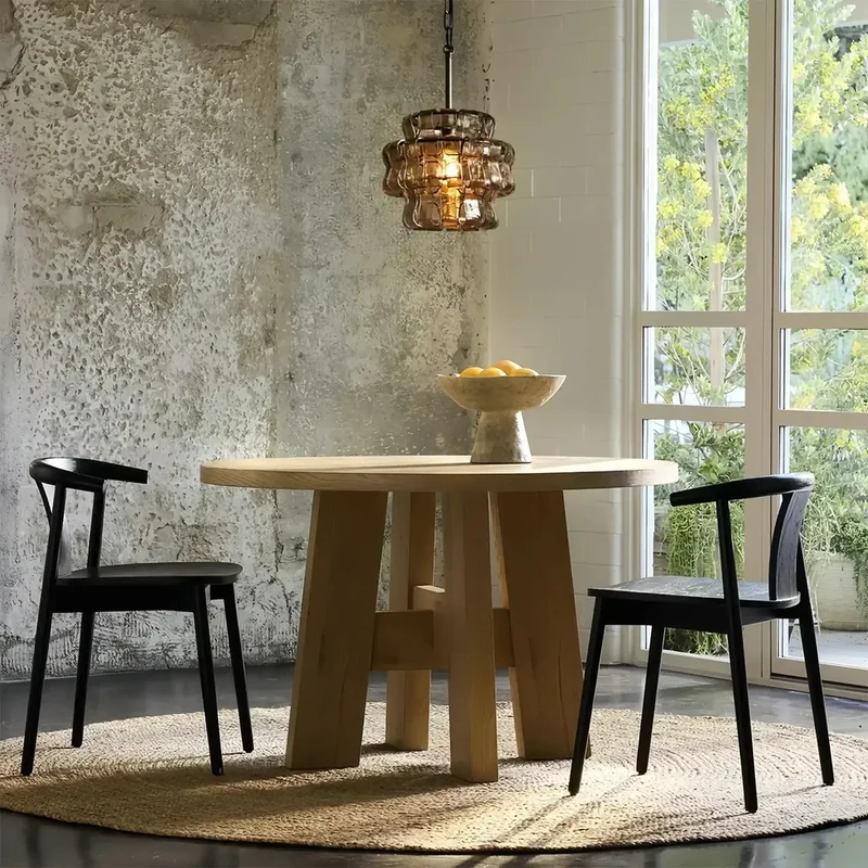 Hanglamp Glas met Gestructureerd Patroon Messing of Zwart E26 Dimbaar voor Woonkamer Eetkamer Slaapkamer | Sansoti
